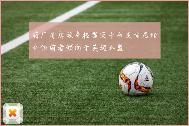 药厂考虑放弃格雷茨卡和麦肯尼转会但前者倾向于英超加盟